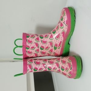 Lily & Dan Rain Boots 13/1 Pink Watermelon